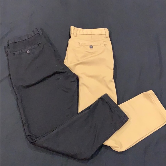 Mens Cropped Slim Fit Chino Pants 
